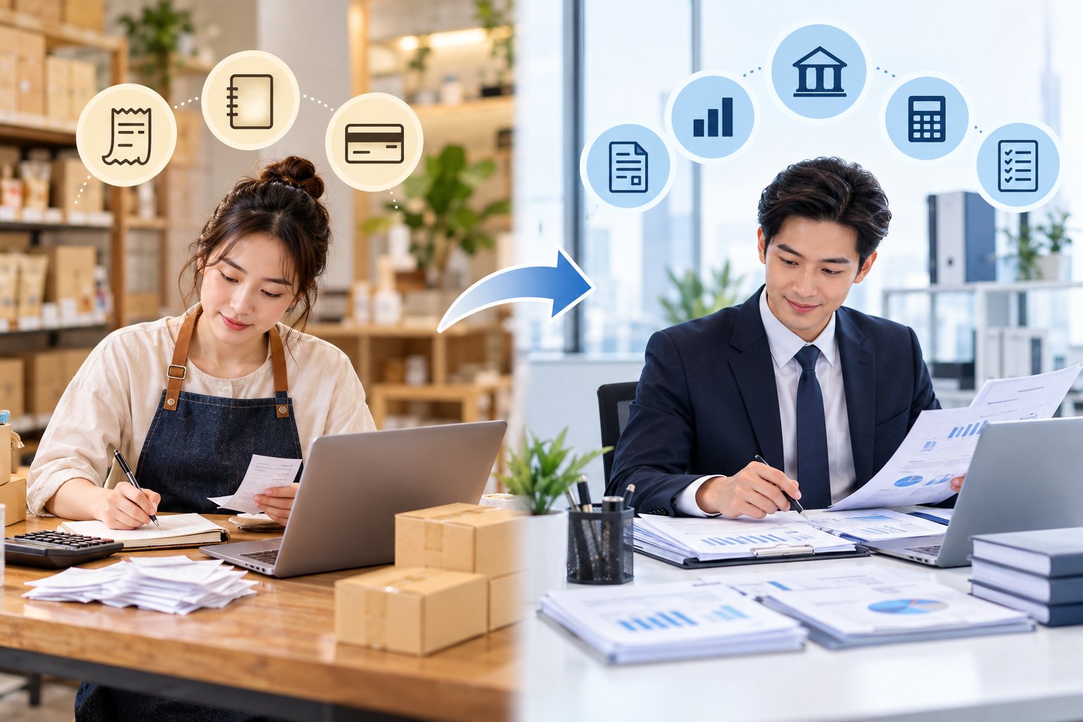 Ảnh minh hoạ: Hộ kinh doanh chuyển lên doanh nghiệp cần làm gì?