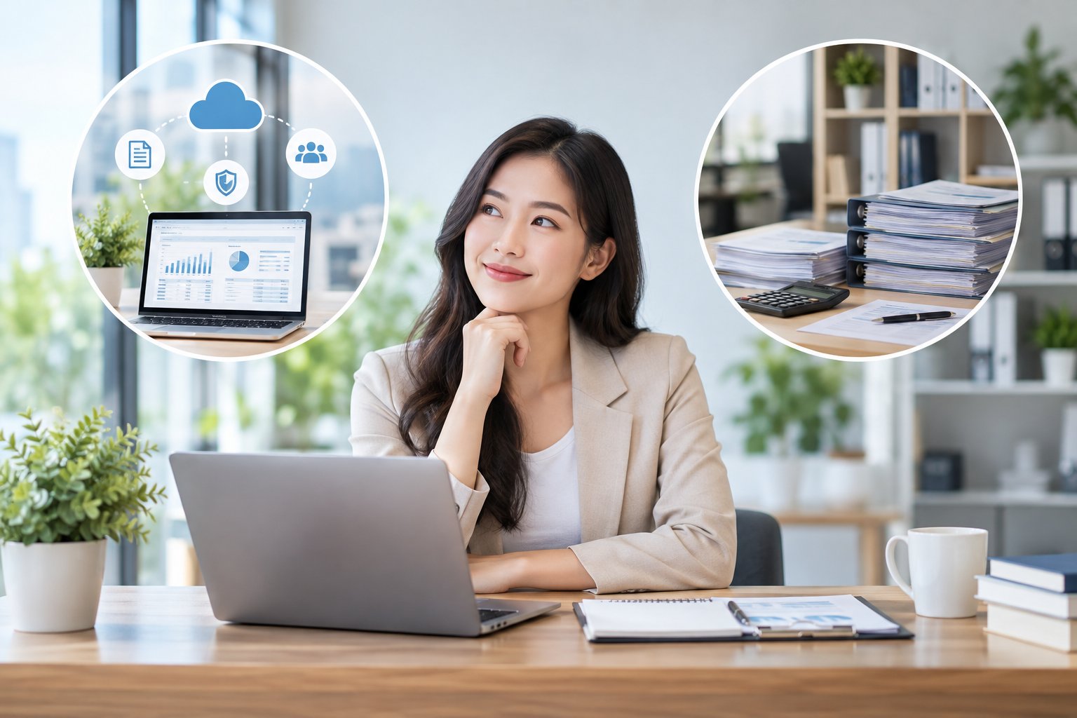 Ảnh minh hoạ: Kế toán online hay tại chỗ: Nên chọn hình thức nào?