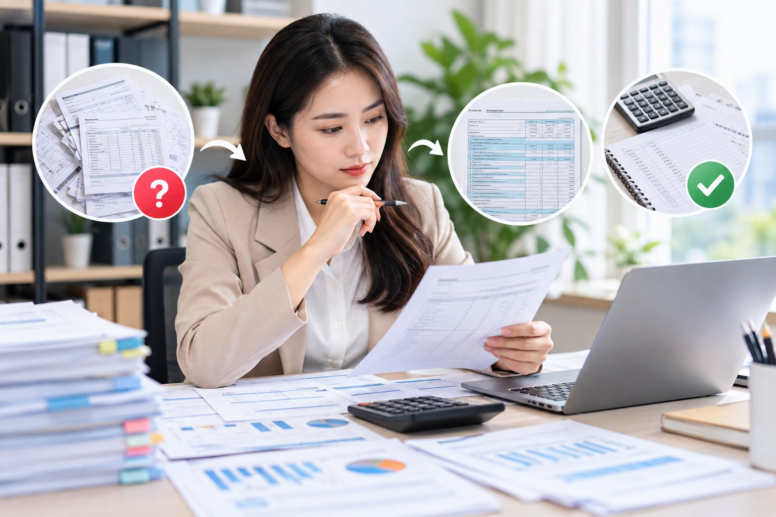 Ảnh minh hoạ: Đối chiếu hóa đơn với tờ khai và sổ kế toán